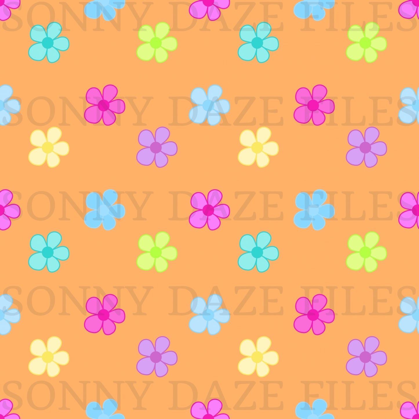 Simple bright flowers