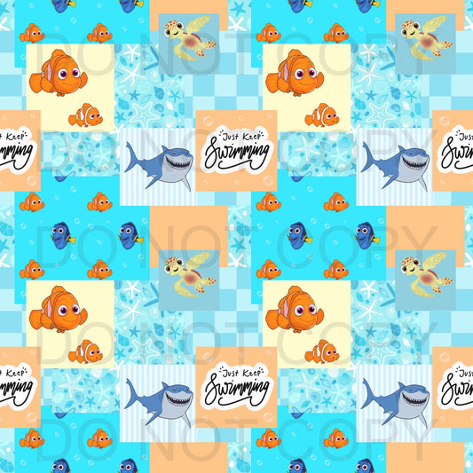 Fish friends patchwork