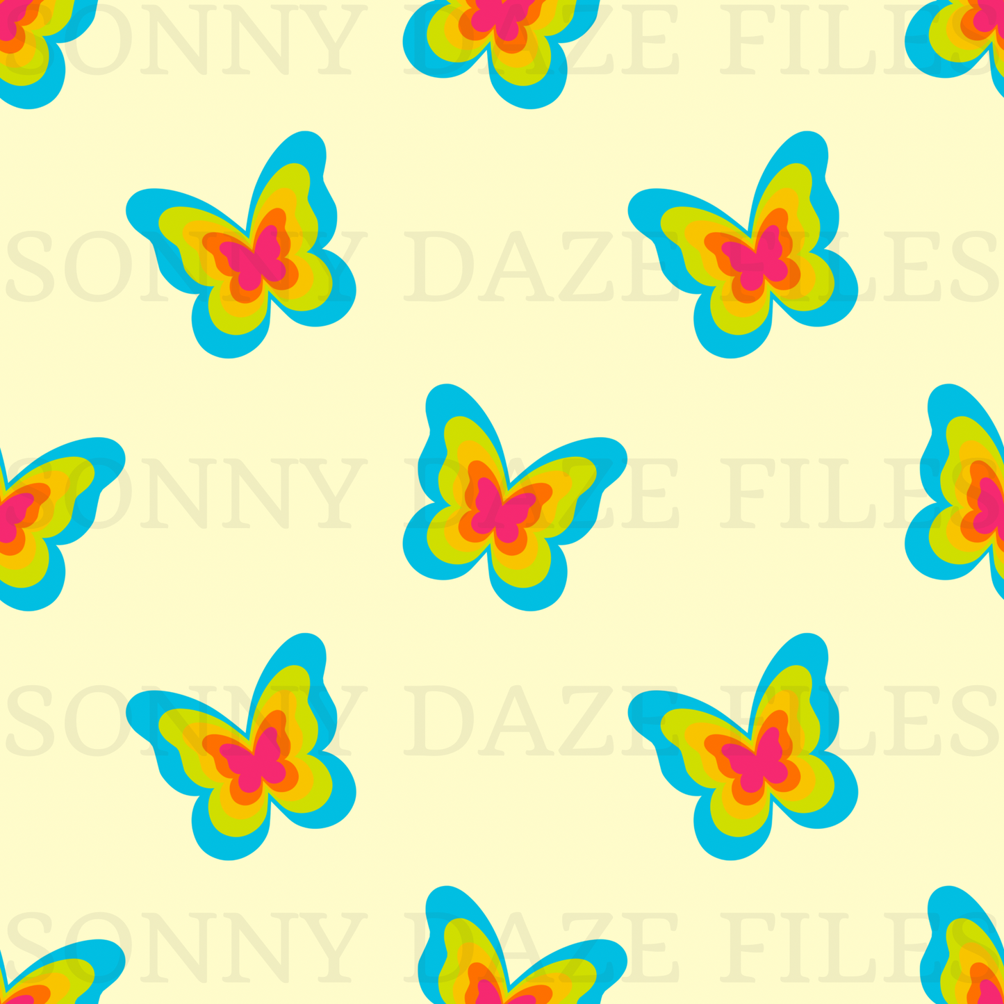 Rainbow butterflies