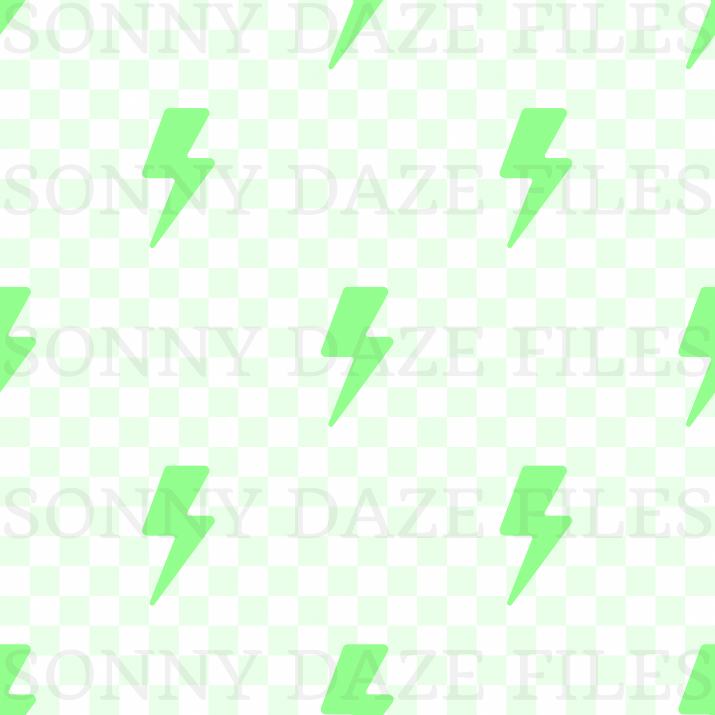 Green Lightening bolt