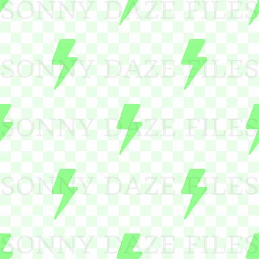 Green Lightening bolt