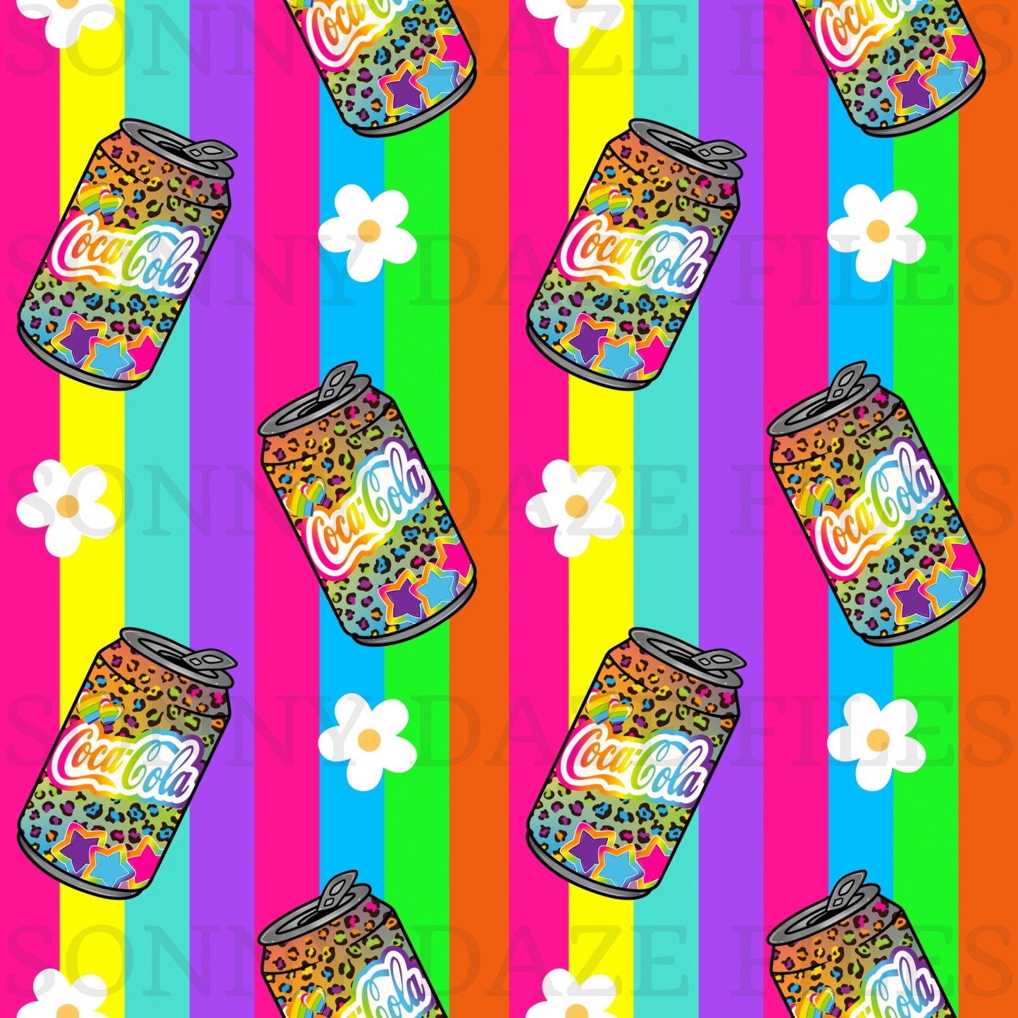 Soda rainbow stripes
