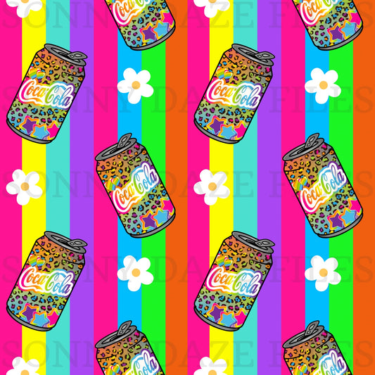 Soda rainbow stripes
