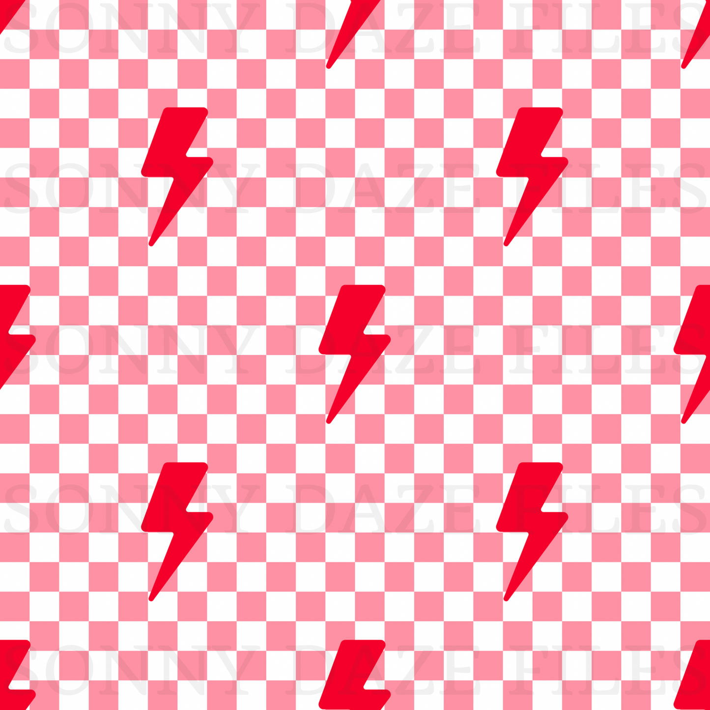 Red lightening bolt