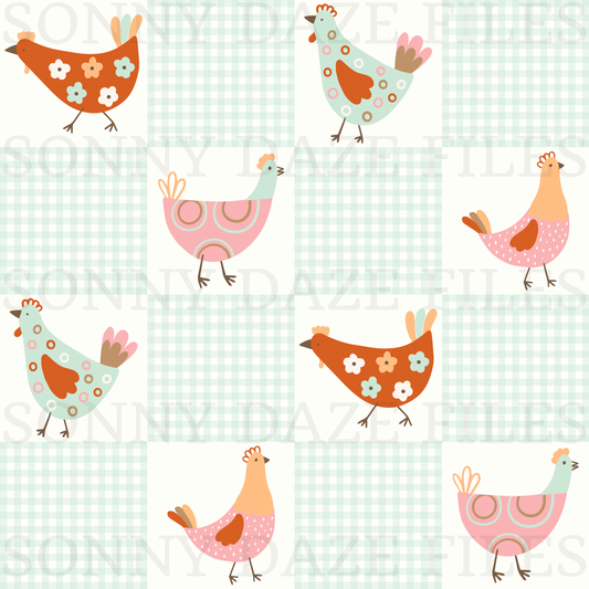 Chicken checkered