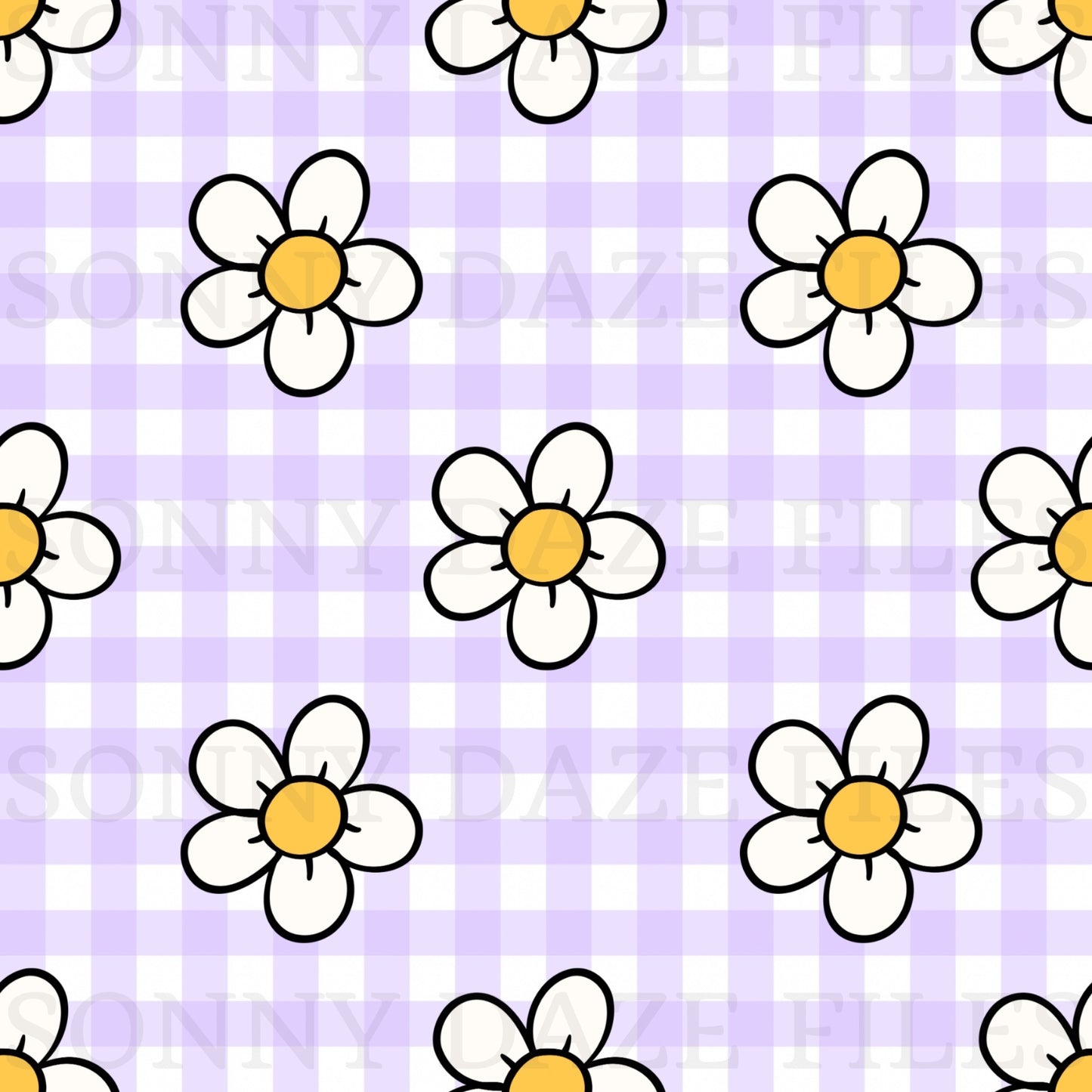 Flowers on gingham