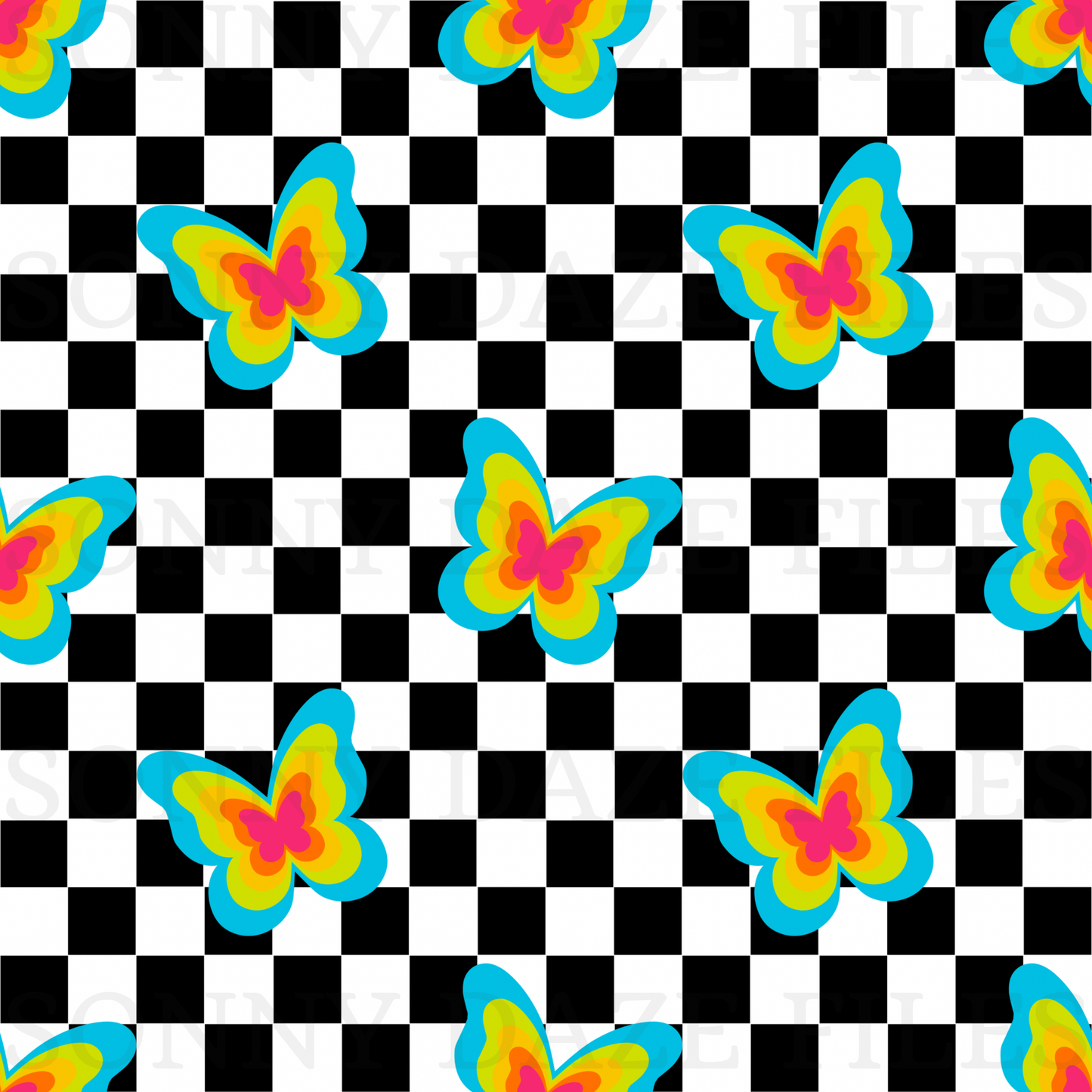 Rainbow butterflies