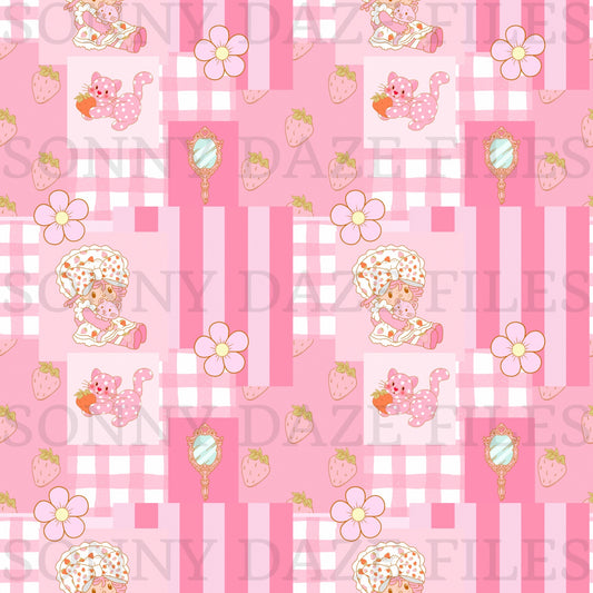 Strawberry girl patchwork