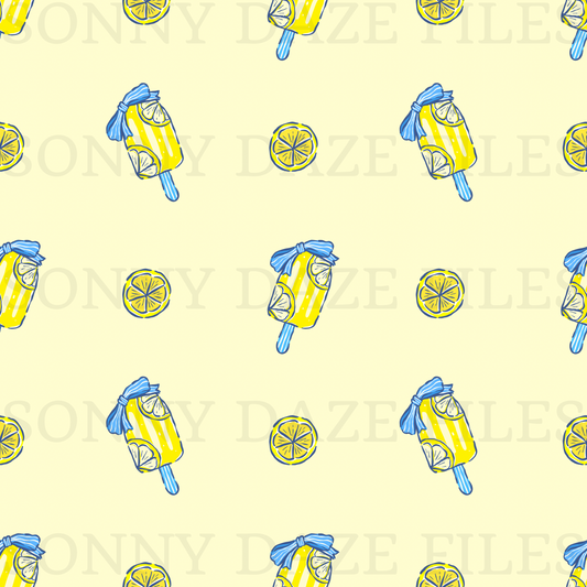 Lemon ice pop