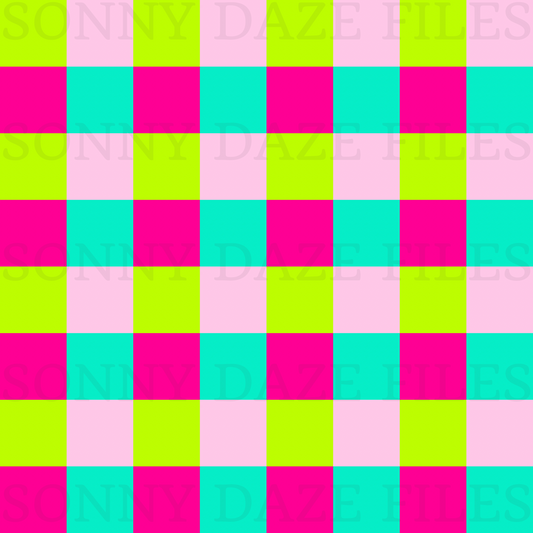 Retro checkered