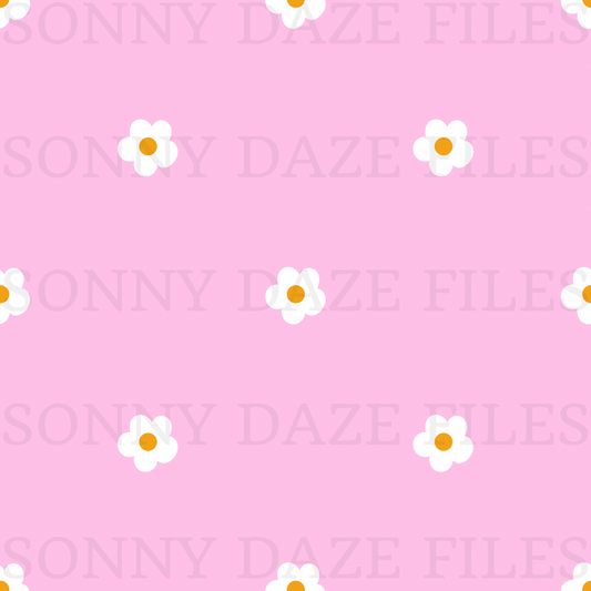 Flowers on pink