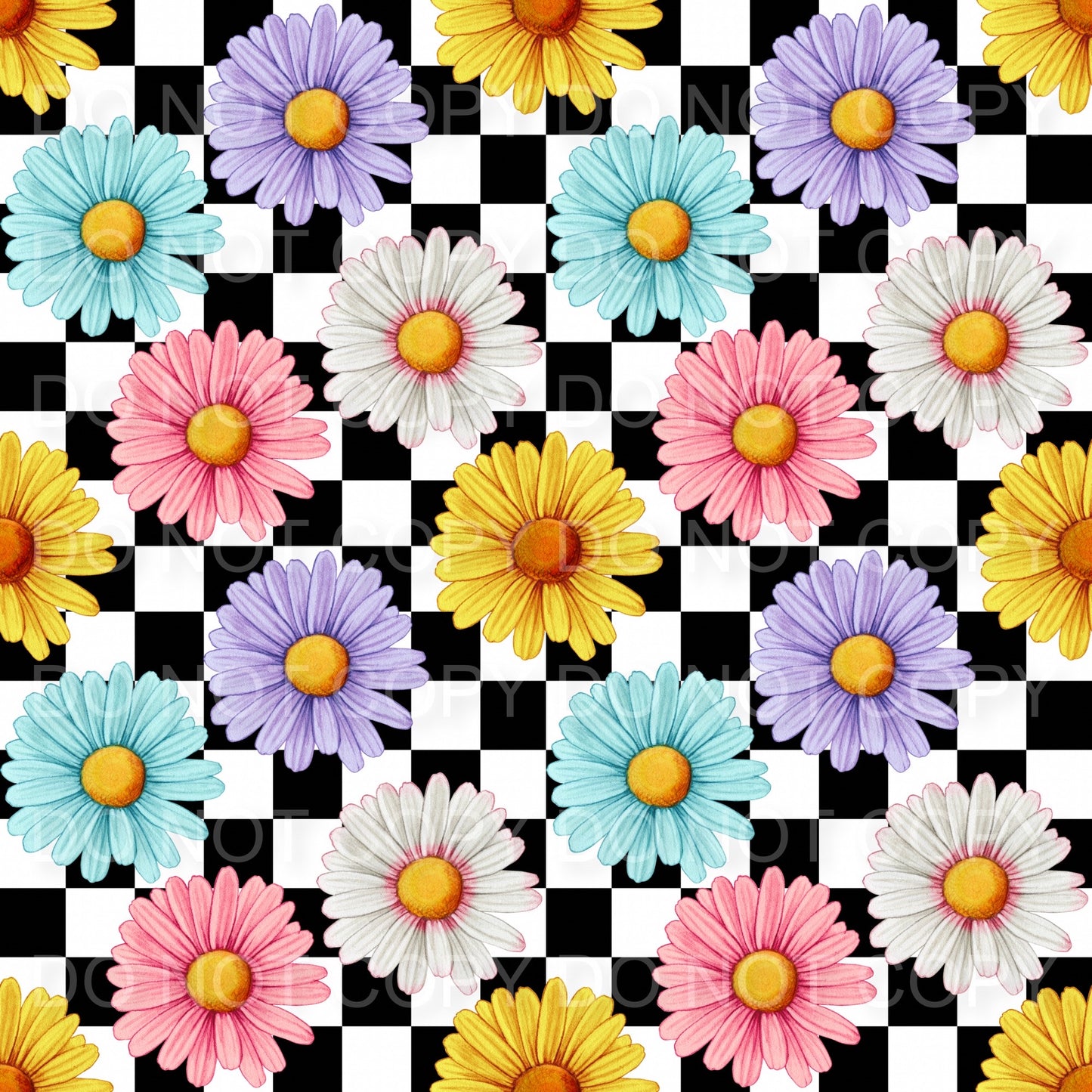Checkered flowers