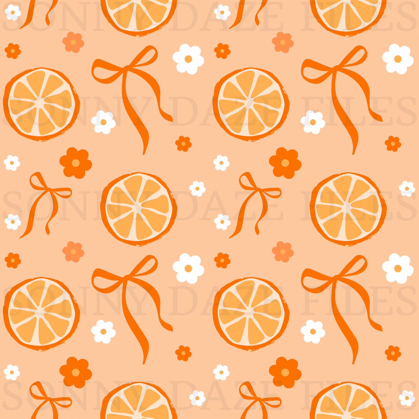 Coquette Orange floral