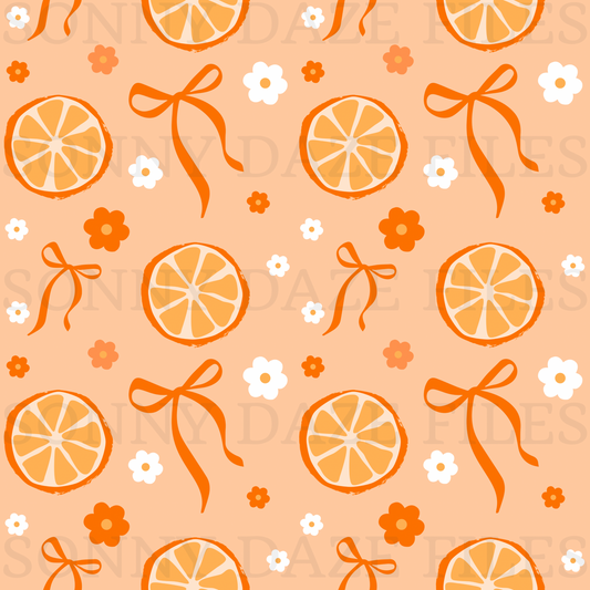 Coquette Orange floral