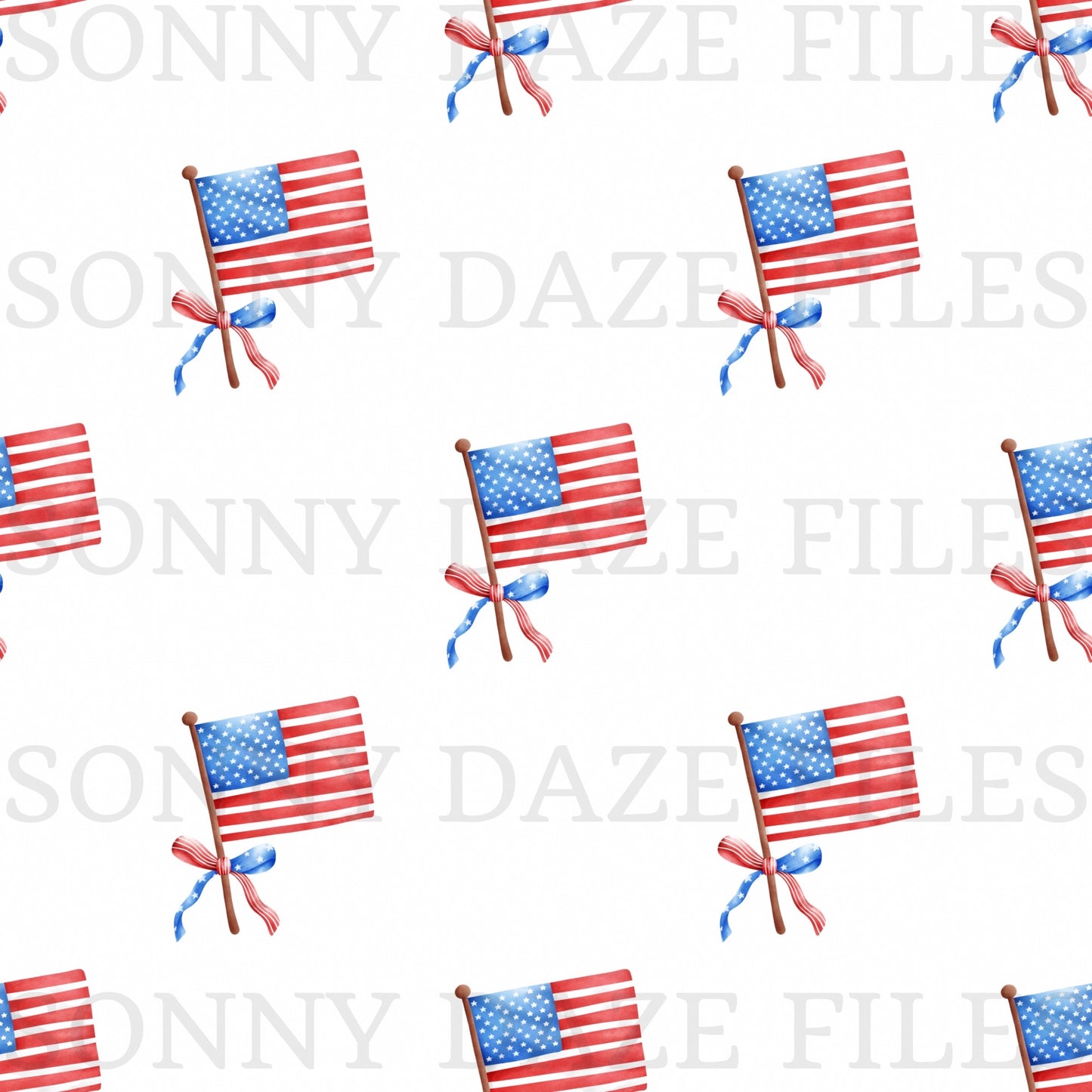American flags