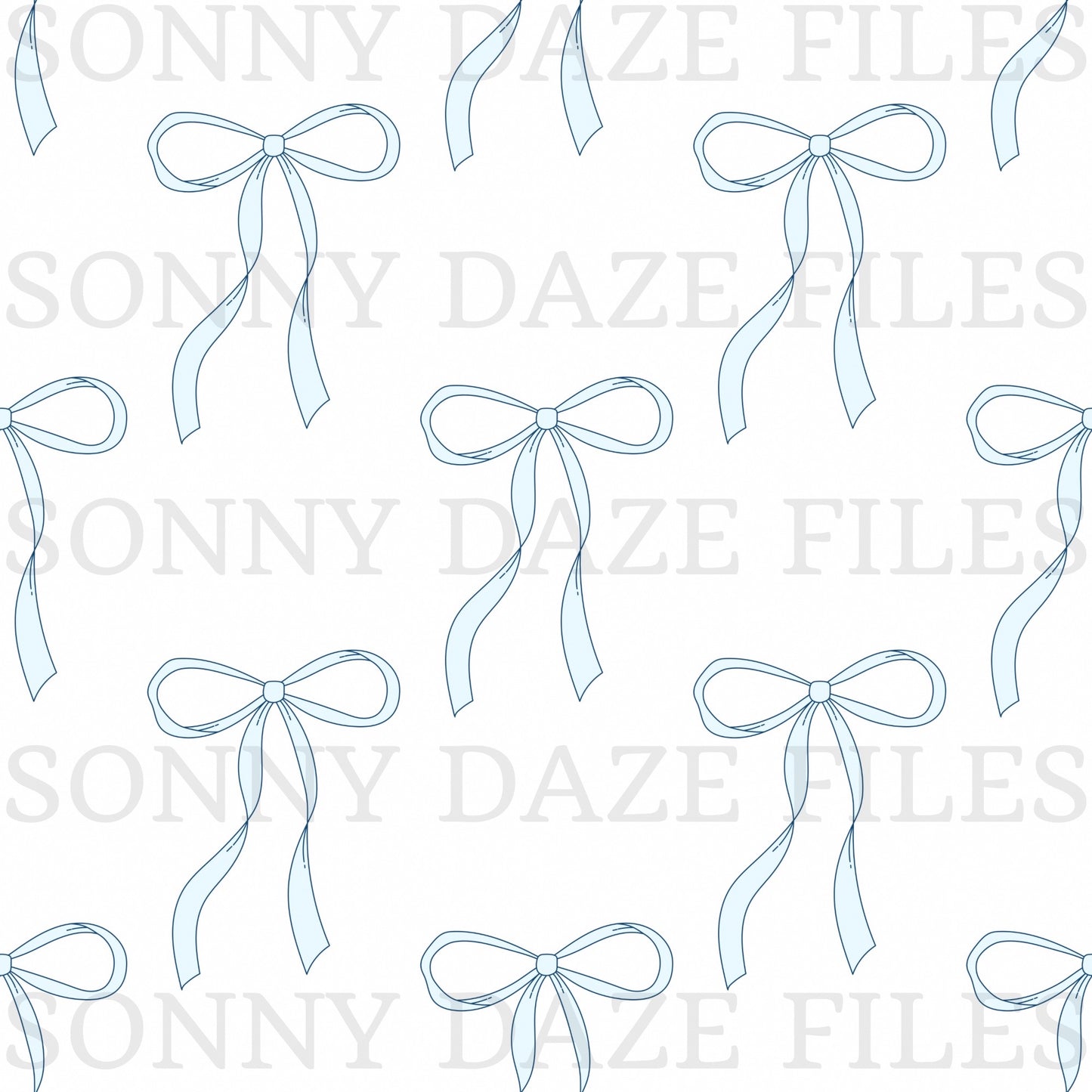 Blue bows