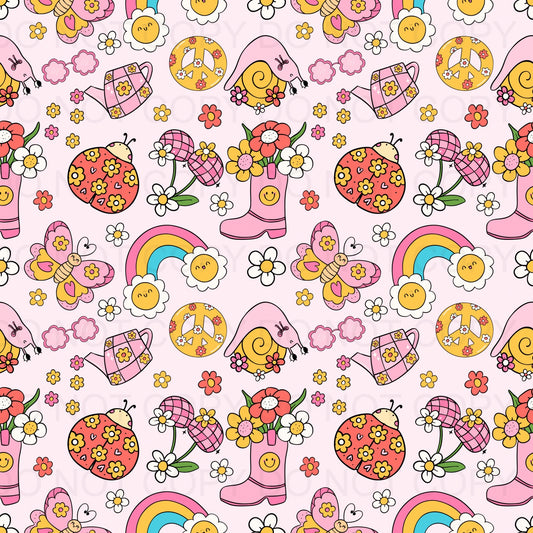 Retro girly spring