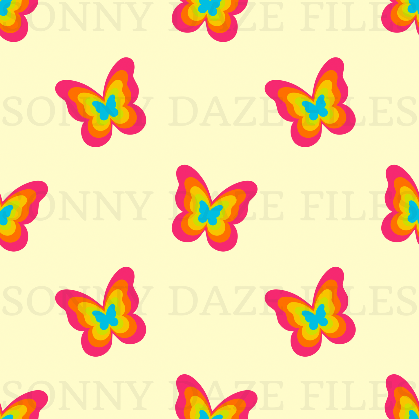 Rainbow butterflies