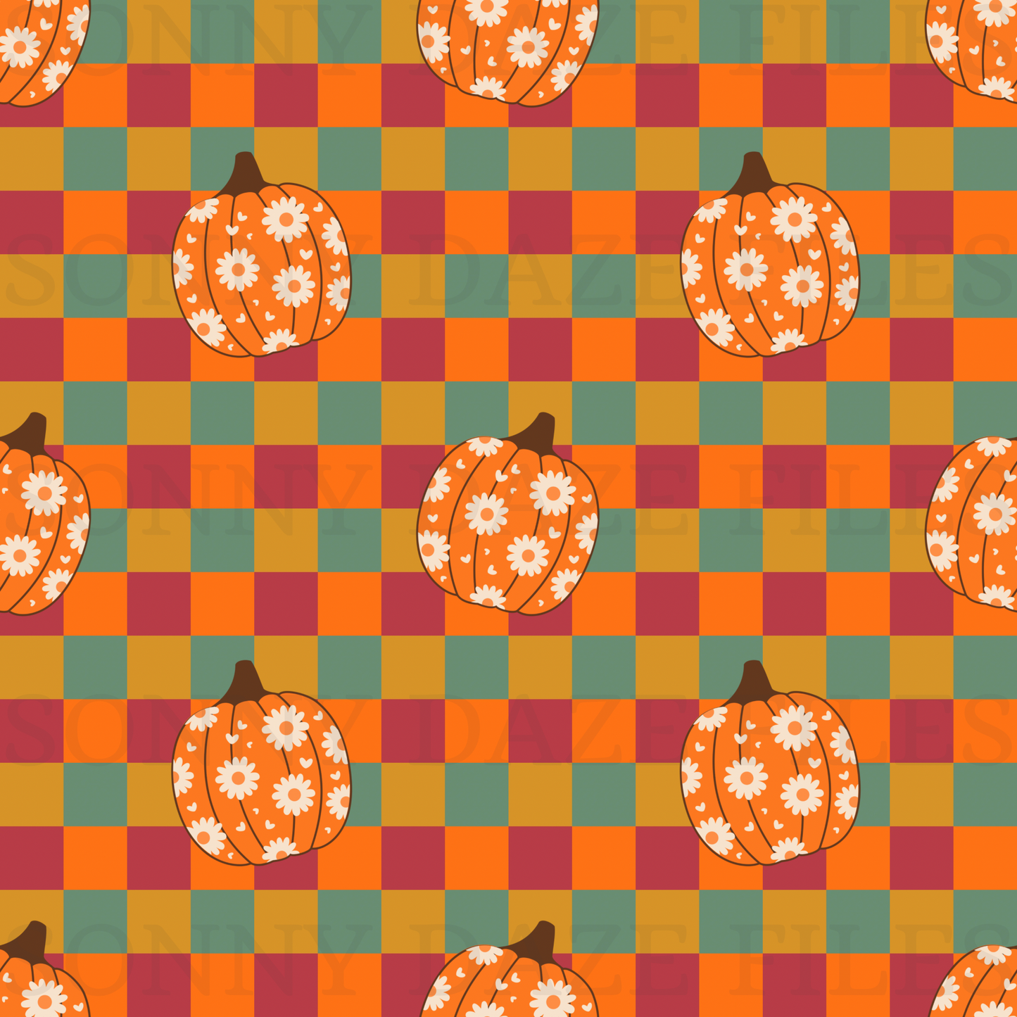 Floral pumpkins