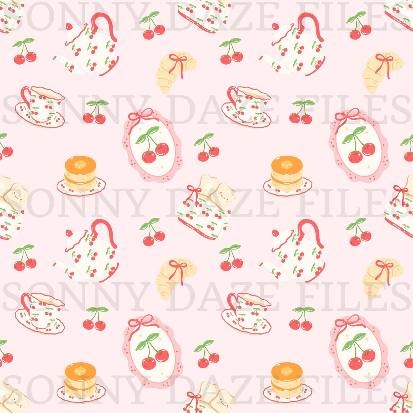Cherry tea party