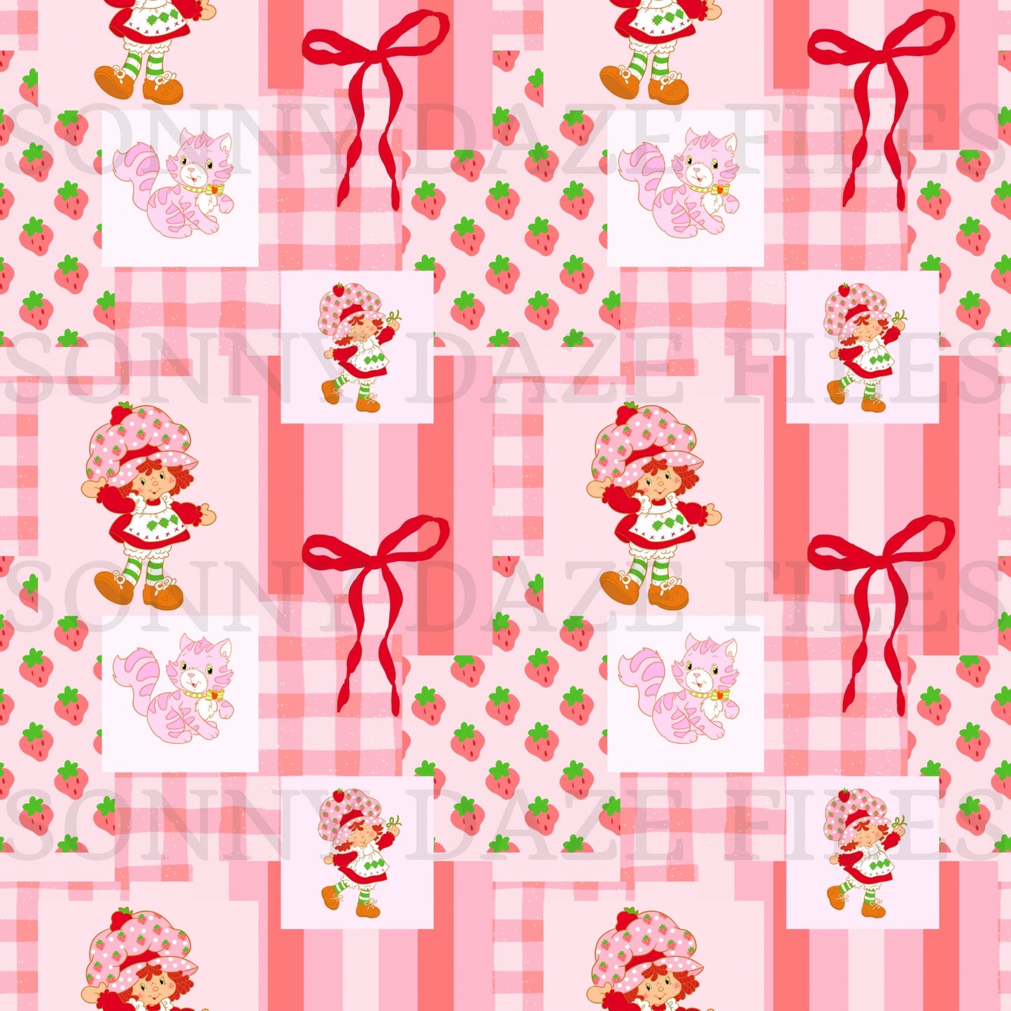 Strawberry girl patchwork