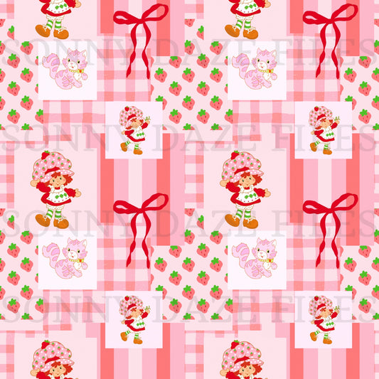 Strawberry girl patchwork
