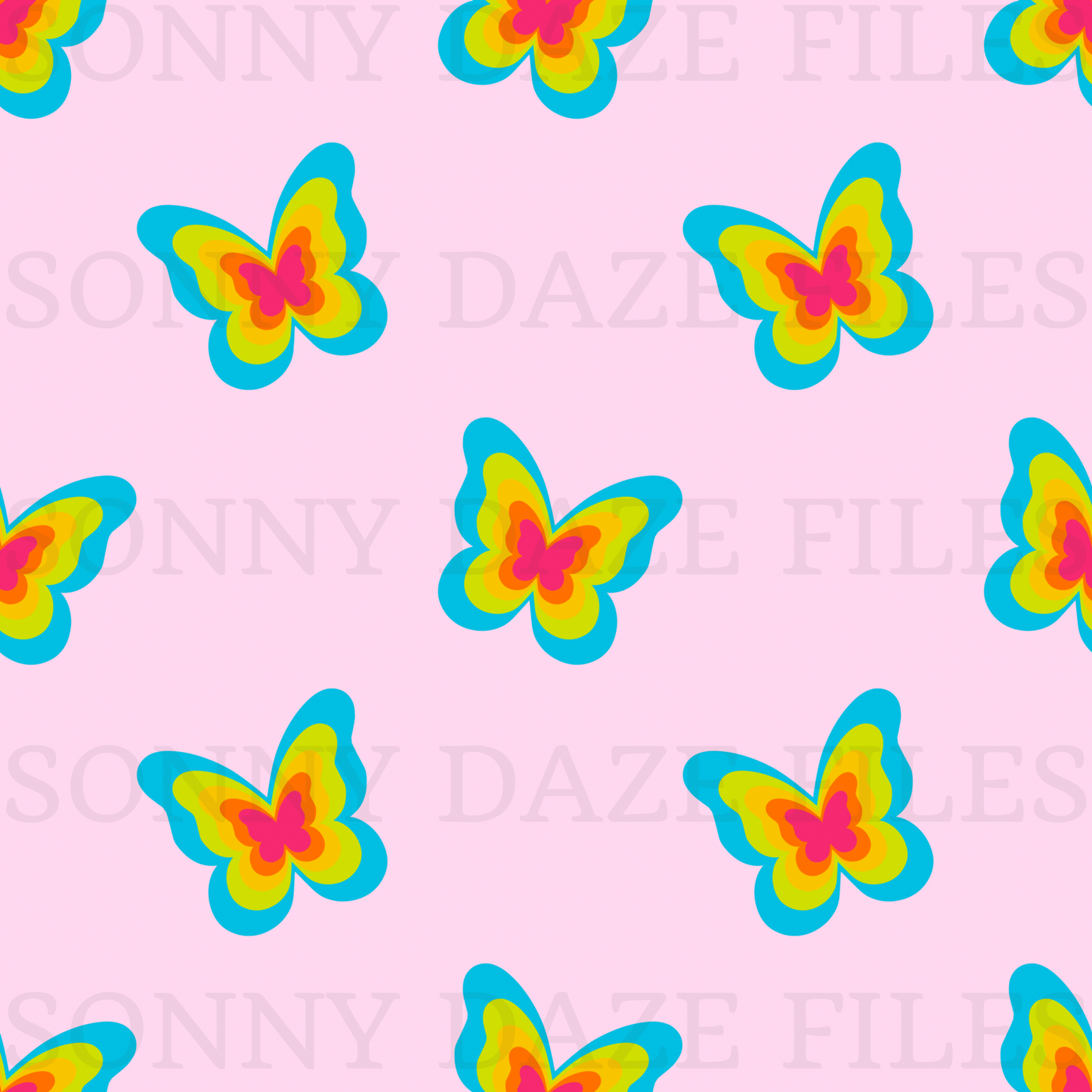 Rainbow butterflies