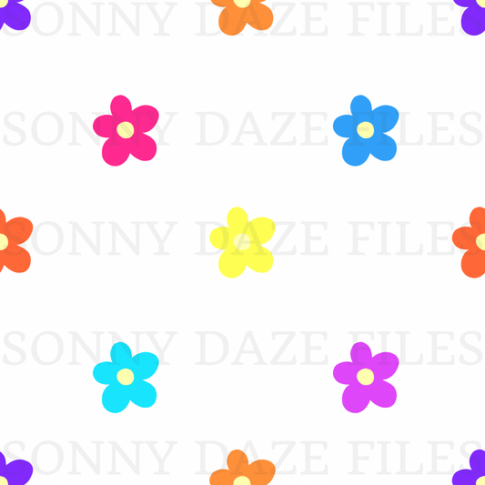 Neon flowers