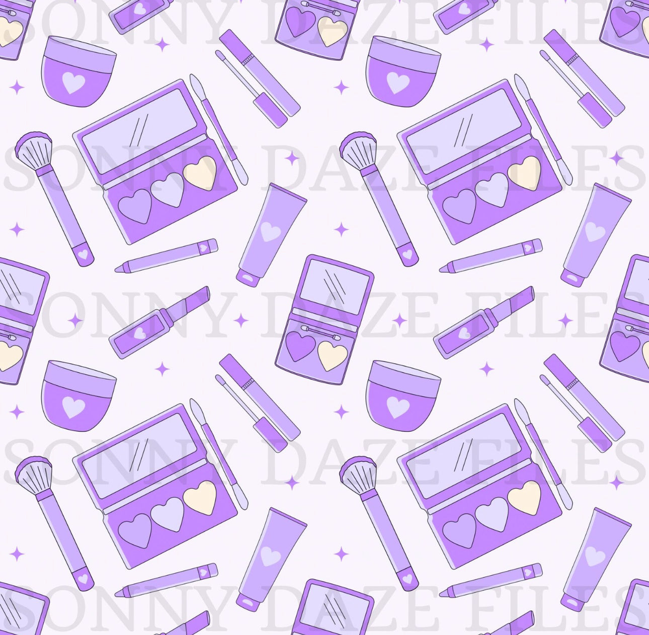 Purple make up