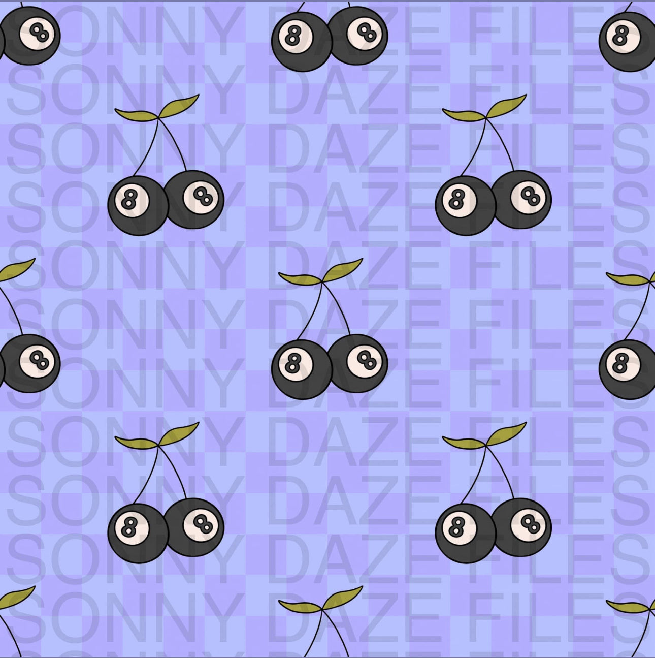 Yin yang checkered cherries BUNDLE