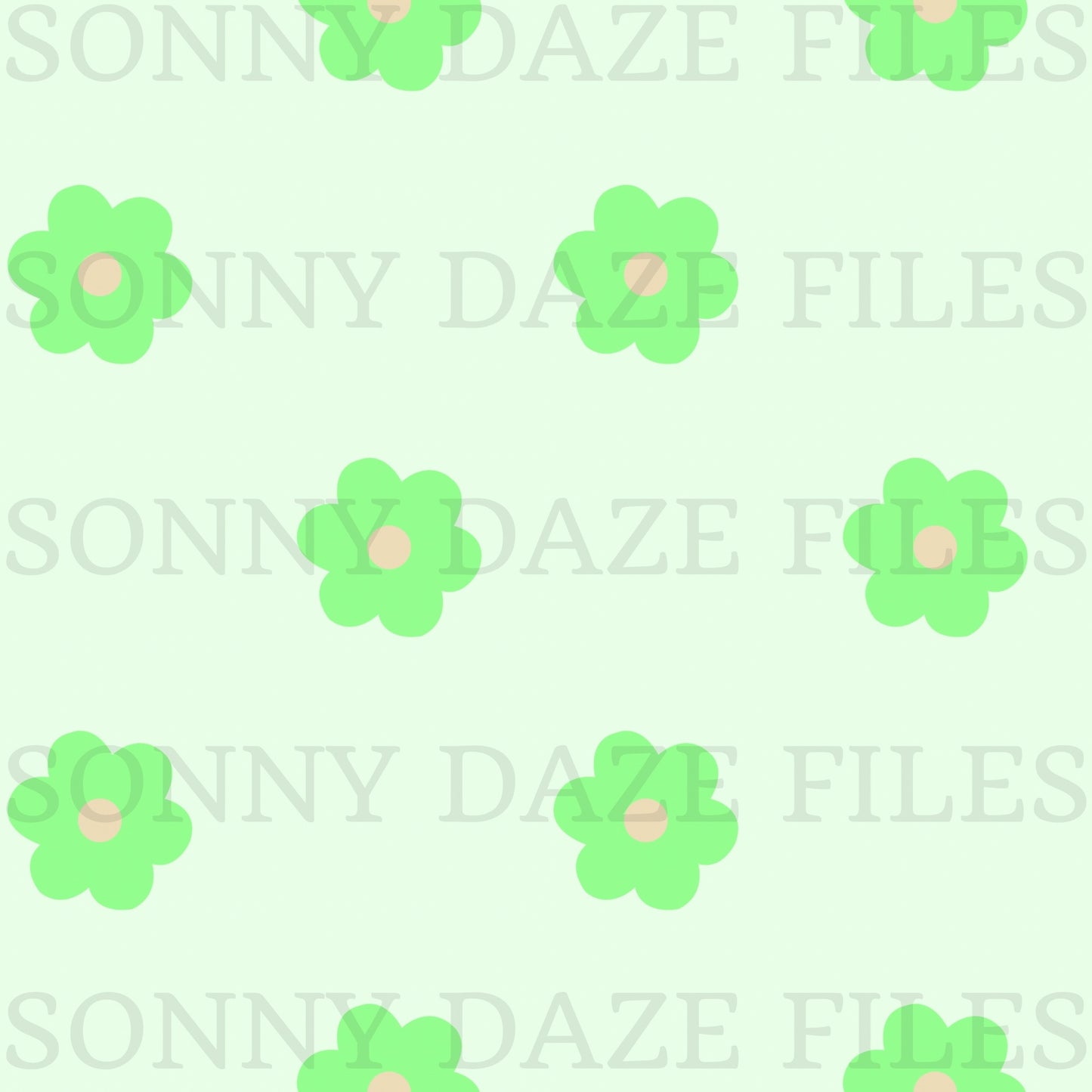Green Flowers and coords