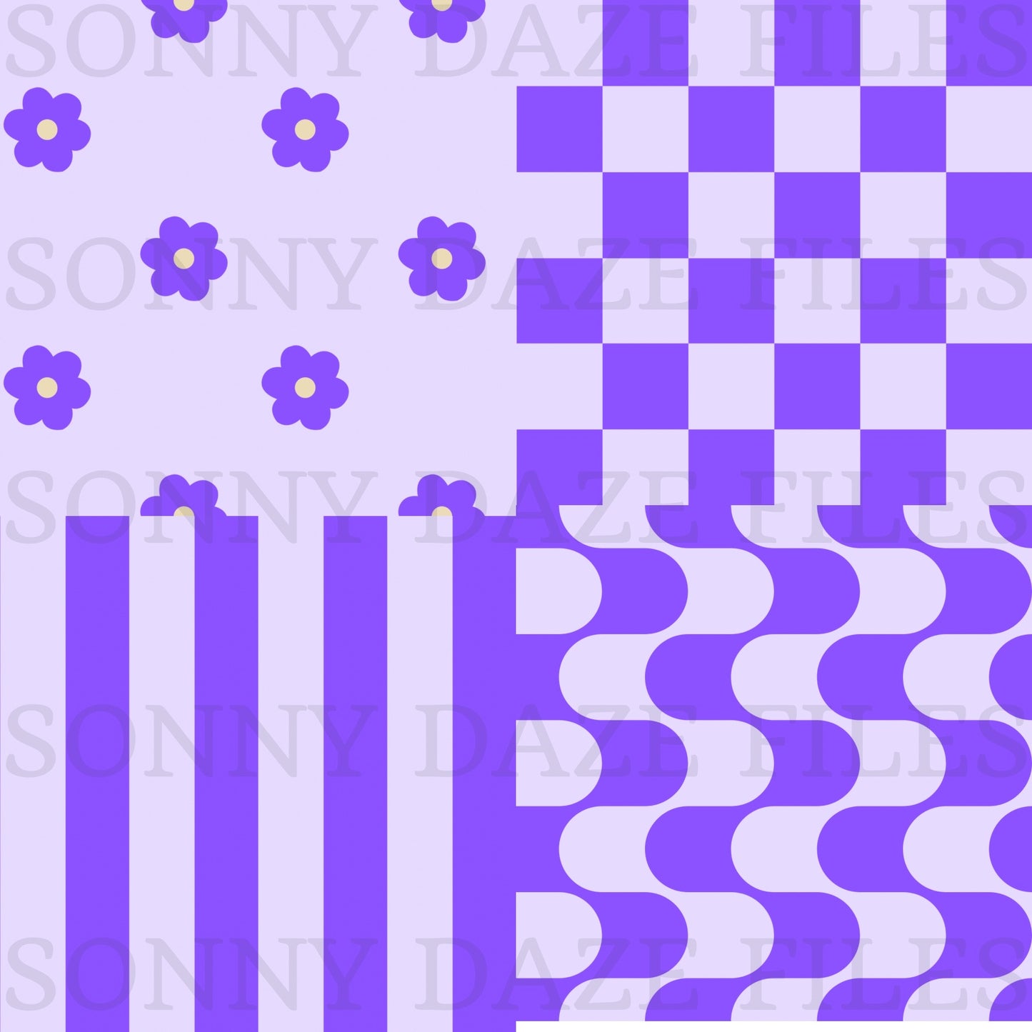Purple Flowers and coords