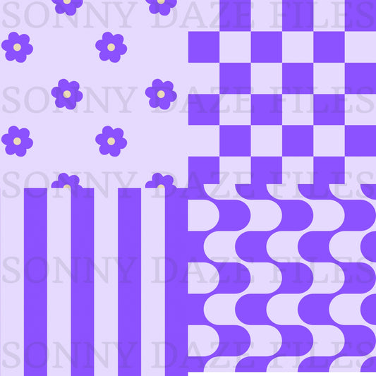 Purple Flowers and coords