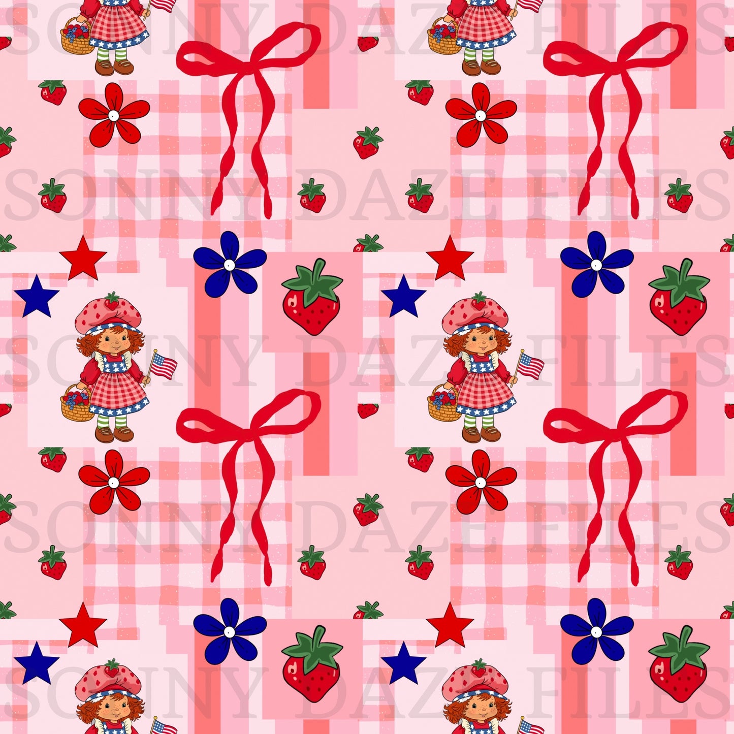 Strawberry girl foj patchwork