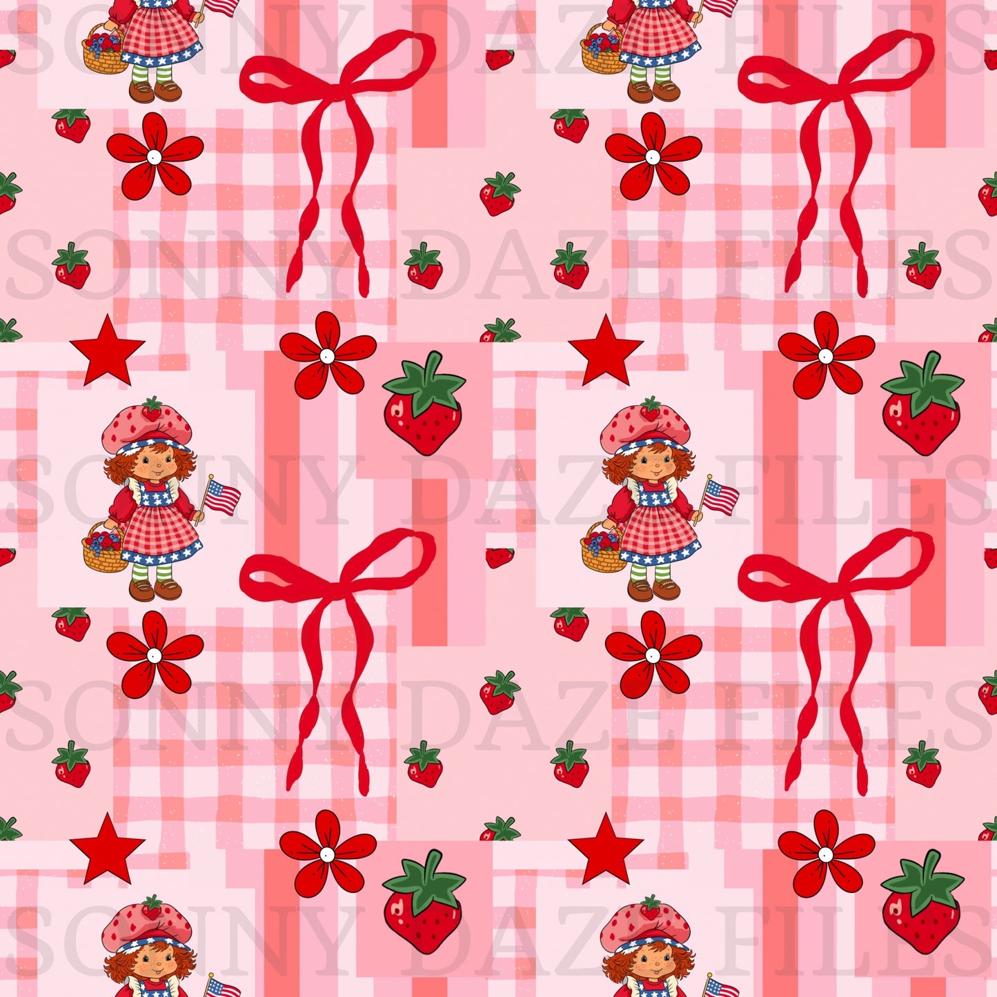 Strawberry girl foj patchwork