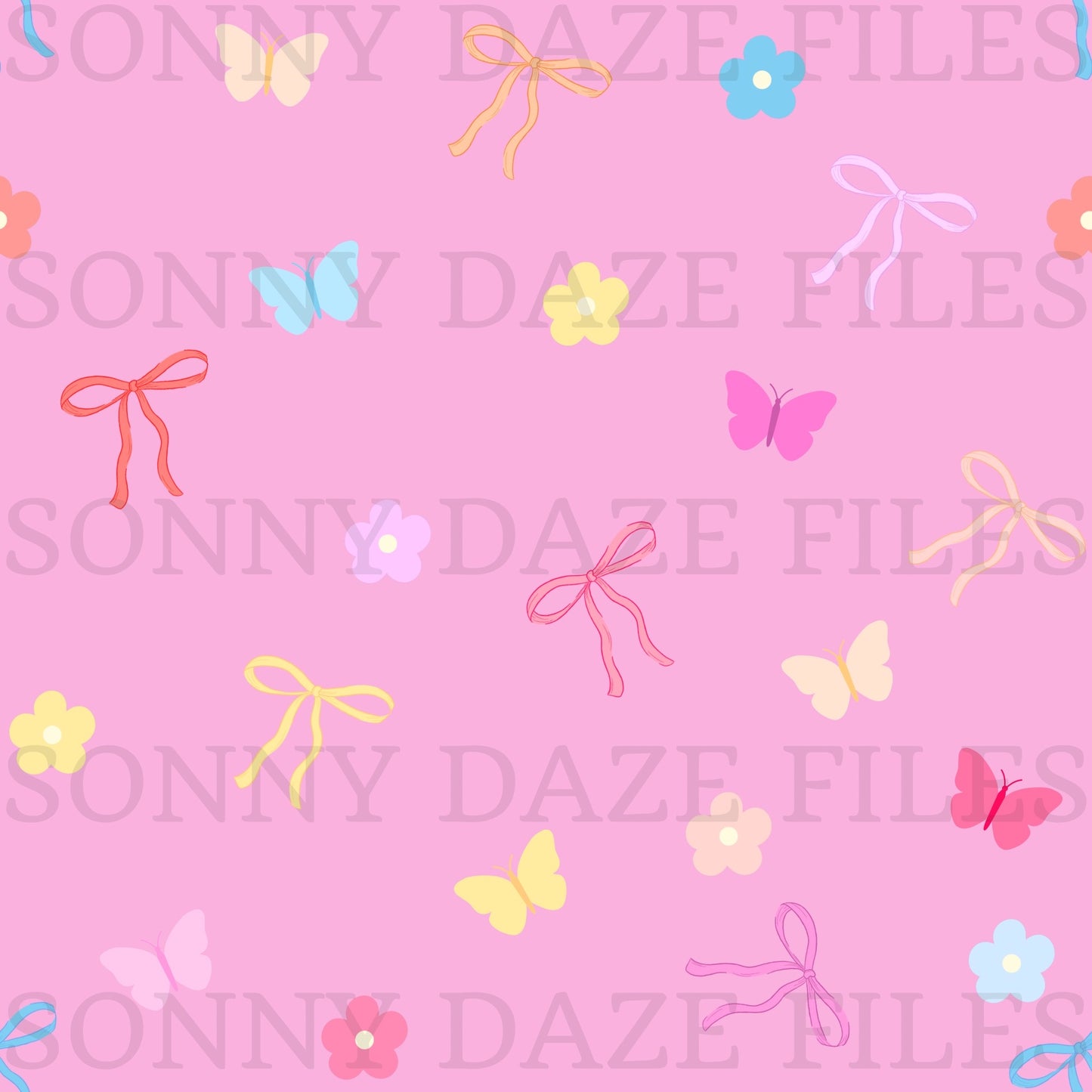 Coquette butterfly floral