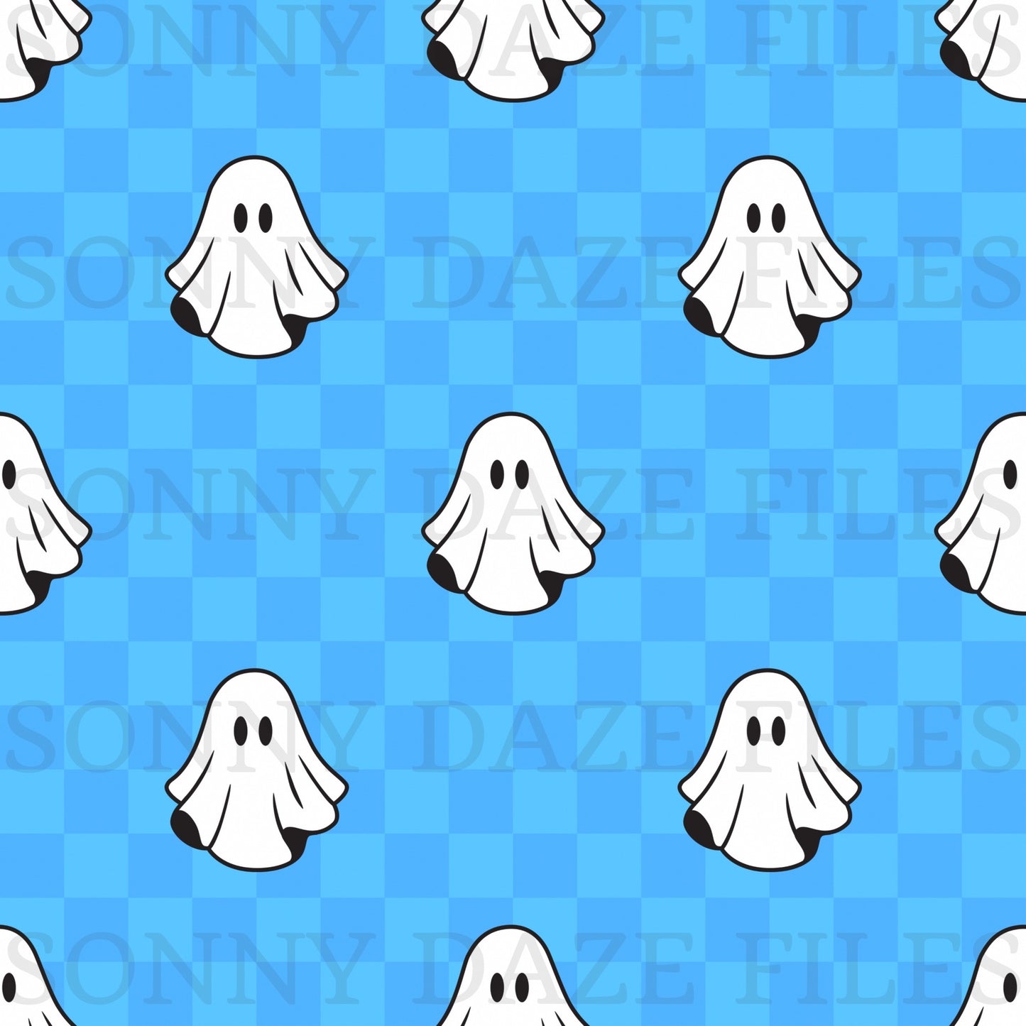 Blue Checkered ghost