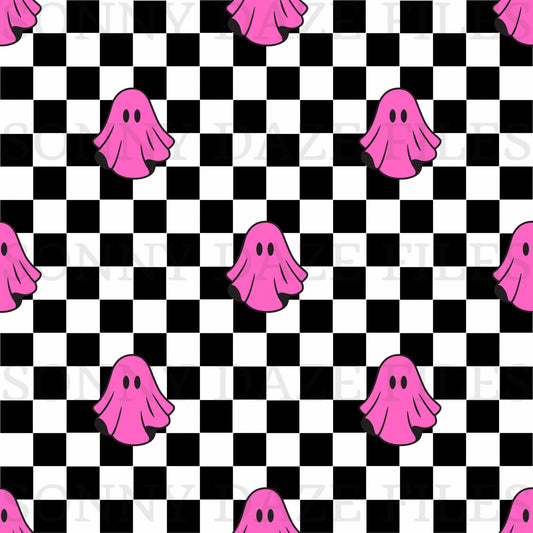 Pink Checkered ghost