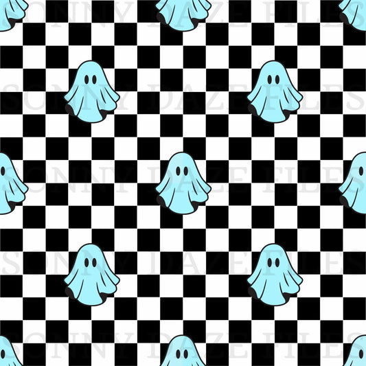 Blue Checkered ghost
