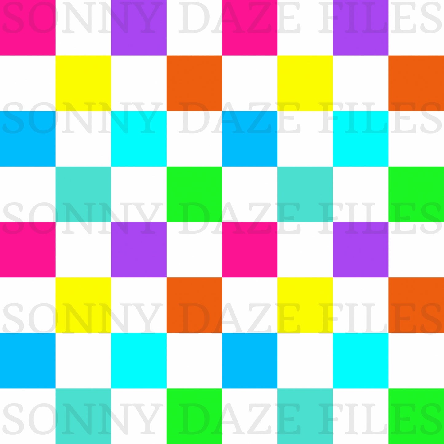 Bright checkered