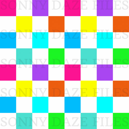 Bright checkered