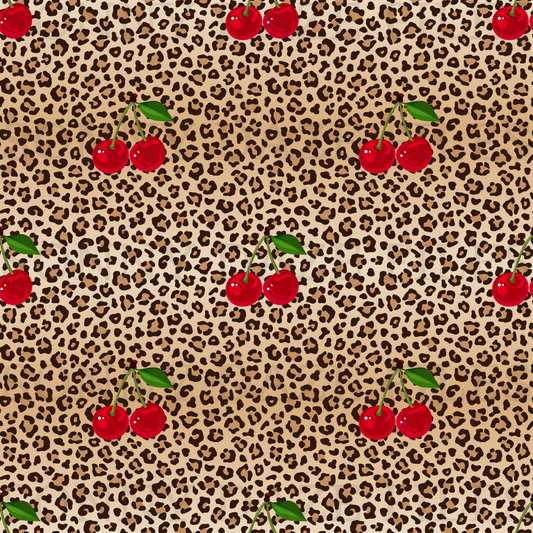 Cherries on leopard