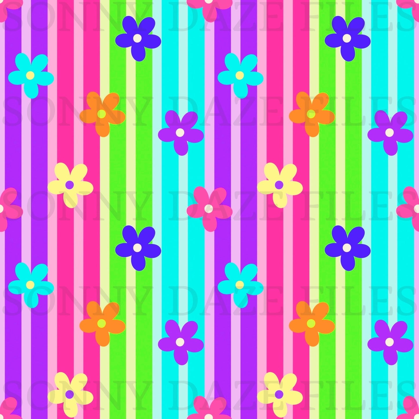 Floral stripes