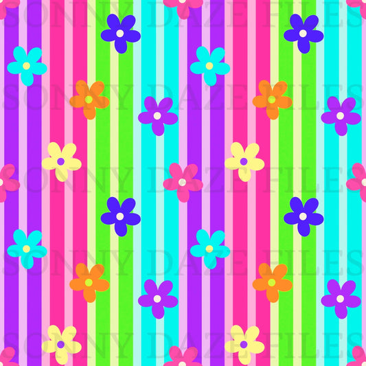 Floral stripes