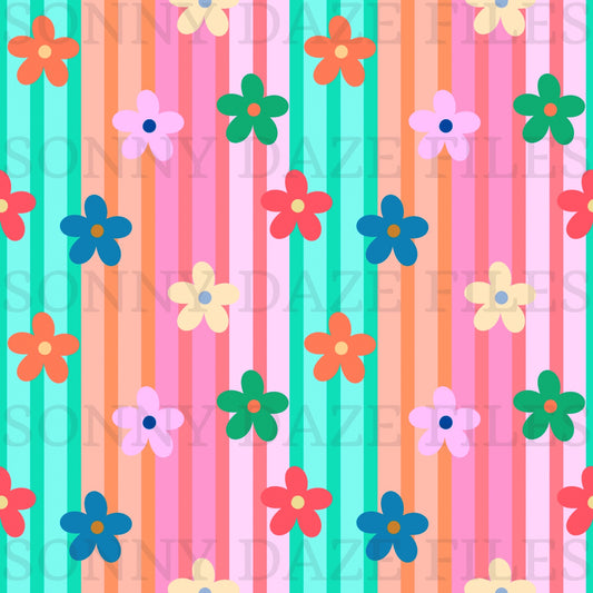 Floral stripes