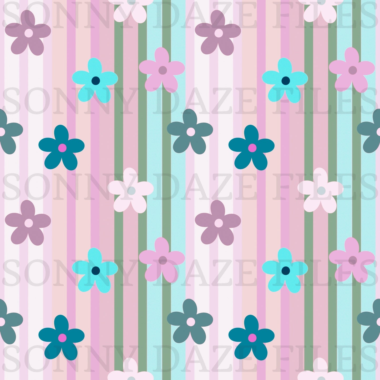 Floral stripes