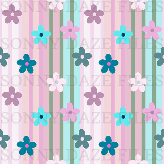 Floral stripes