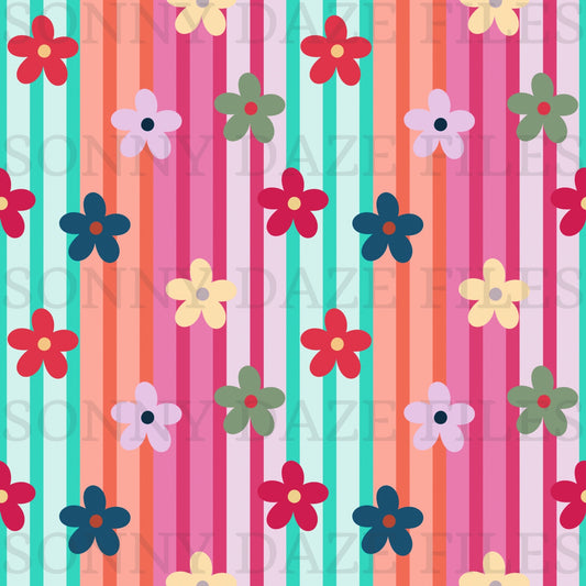Floral stripes