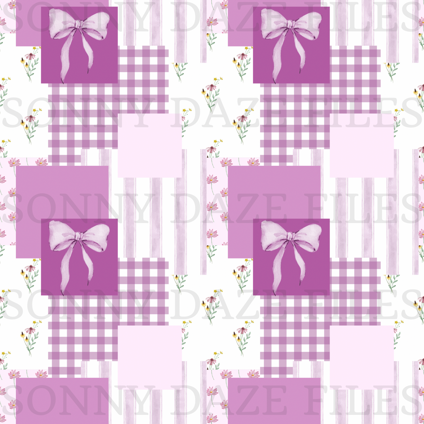 Purple patchwork