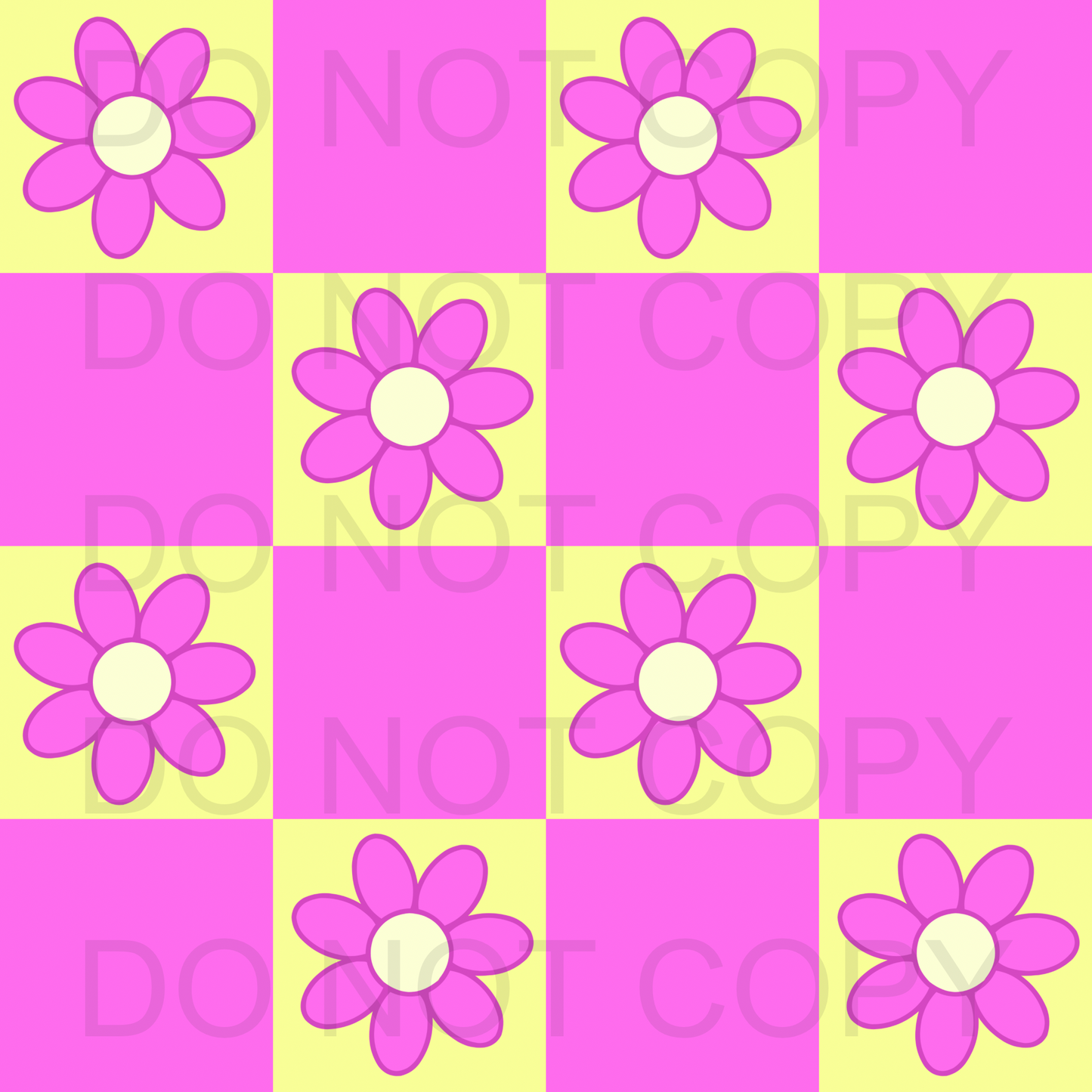 Flower checkered